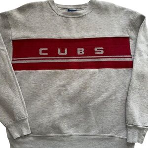 vintage 90s chicago cubs MLB baseball embroidered sports sweatshirt pullover